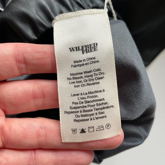 Wilfred Free Daria Pants High Waist Vegan Leather Leggings Black Small - Picture 5 of 8